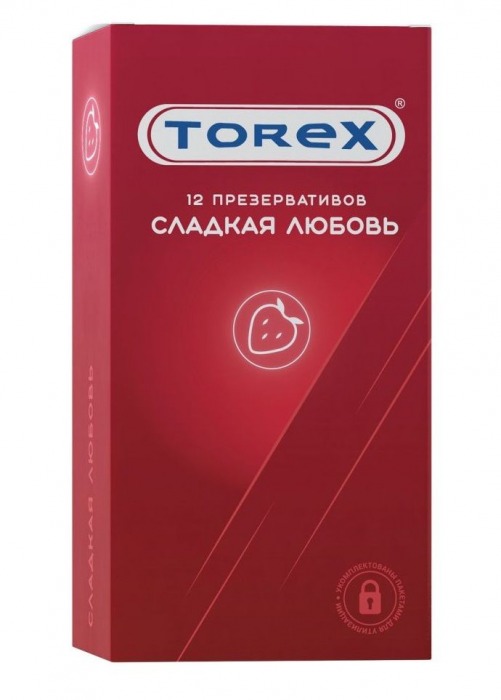 Презервативы Torex  Сладкая любовь  с ароматом клубники - 12 шт. - Torex - купить с доставкой в Невинномысске