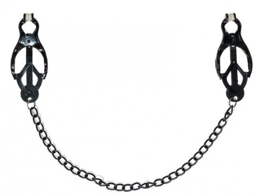 Зажимы на соски Darkside с цепочкой - Lola Games - купить с доставкой в Невинномысске