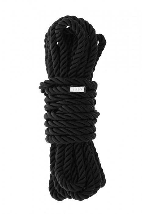 Черная веревка для шибари DELUXE BONDAGE ROPE - 5 м. - Dream Toys - купить с доставкой в Невинномысске