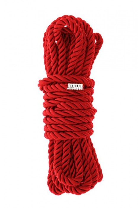 Красная веревка для шибари DELUXE BONDAGE ROPE - 5 м. - Dream Toys - купить с доставкой в Невинномысске