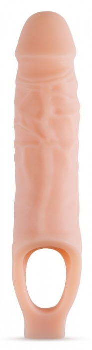 Телесный реалистичный фаллоудлинитель 9 Inch Silicone Cock Sheath Penis Extender - 22,86 см. - Blush Novelties - в Невинномысске купить с доставкой