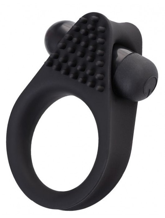 Черное эрекционное виброкольцо Brid с шипиками - A-toys - в Невинномысске купить с доставкой
