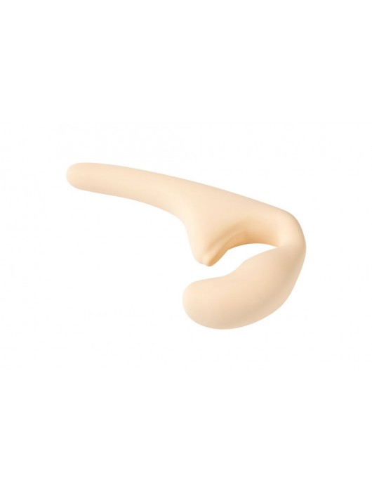 Бежевый безремневой страпон Seduction - 20,5 см. - Lola Games - купить с доставкой в Невинномысске