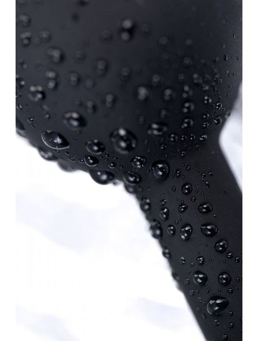 Черная анальная втулка с прозрачным стразом - 7,2 см. - POPO Pleasure - купить с доставкой в Невинномысске