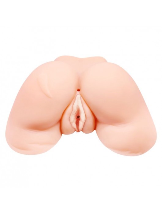 Телесная вибровагина Julie с 2 рабочими отверстиями - Baile - в Невинномысске купить с доставкой