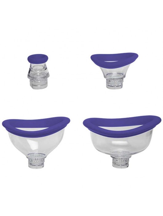 Автоматическая женская вибропомпа Bloom со сменными насадками - Doc Johnson