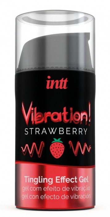 Жидкий интимный гель с эффектом вибрации Vibration! Strawberry - 15 мл. - INTT - купить с доставкой в Невинномысске