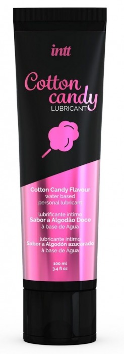 Интимный гель на водной основе Cotton Candy Lubricant - 100 мл. - INTT - купить с доставкой в Невинномысске