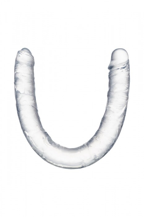 Прозрачный двухсторонний фаллоимитатор Double Dildo - 40 см. - Toyfa Basic