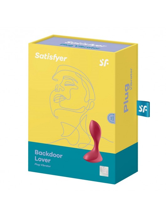 Красный вибромассажёр простаты Satisfyer Backdoor Lover - 14 см. - Satisfyer - в Невинномысске купить с доставкой