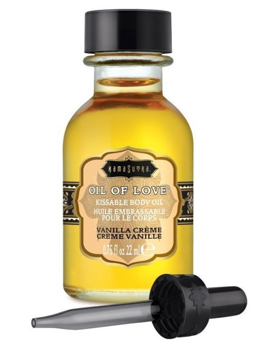 Масло для ласк с ароматом ванили Oil of Love Vanilla Creme - 22 мл. - Kama Sutra - купить с доставкой в Невинномысске