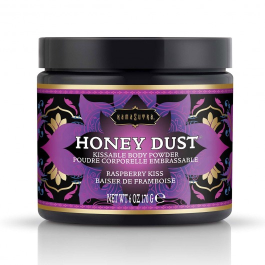 Пудра для тела Honey Dust Body Powder с ароматом малины - 170 гр. - Kama Sutra - купить с доставкой в Невинномысске