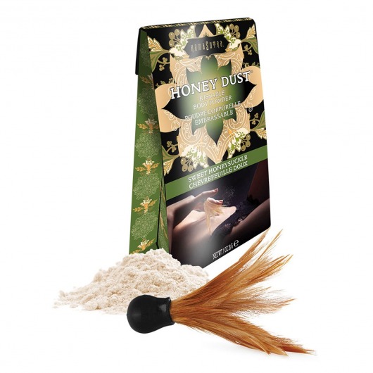 Пудра для тела Honey Dust Body Powder с ароматом жимолости - 28 гр. - Kama Sutra - купить с доставкой в Невинномысске