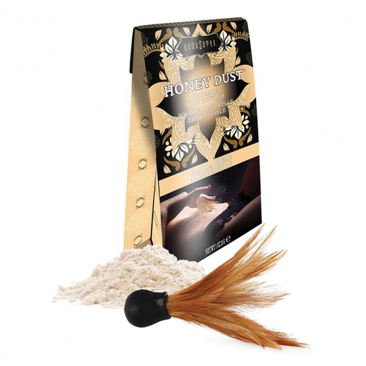 Пудра для тела Honey Dust Body Powder с ароматом ванили - 28 гр. - Kama Sutra - купить с доставкой в Невинномысске
