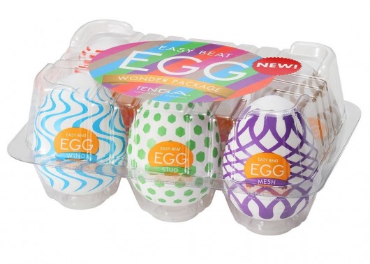 Набор из 6 мастурбаторов Tenga EGG IV с различным рельефом - Tenga - в Невинномысске купить с доставкой