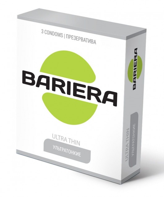 Ультратонкие презервативы Bariera Ultra Thin - 3 шт. - Bariera - купить с доставкой в Невинномысске