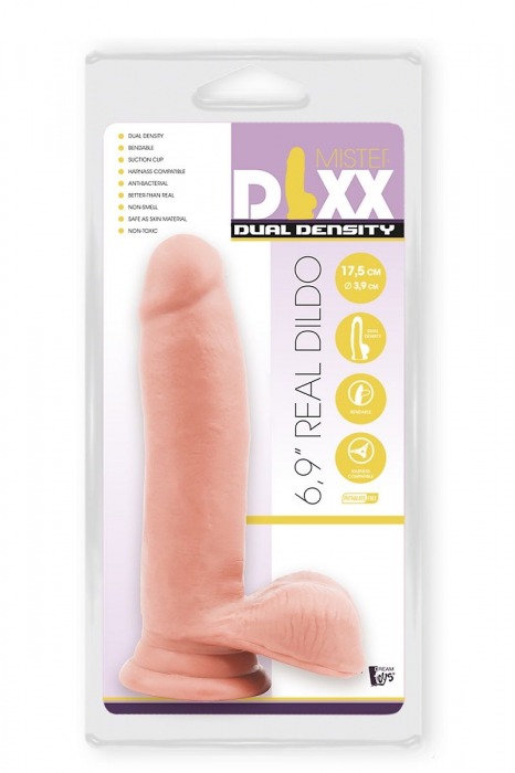Телесный фаллоимитатор-реалистик Dual Density Dildo - 17,5 см. - Dream Toys
