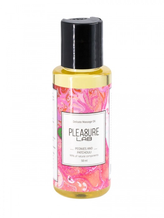 Массажное масло Pleasure Lab Delicate с ароматом пиона и пачули - 50 мл. - Pleasure Lab - купить с доставкой в Невинномысске