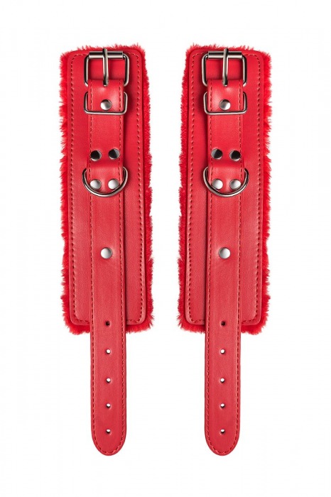 Красные наручники Anonymo из искусственной кожи - ToyFa - купить с доставкой в Невинномысске