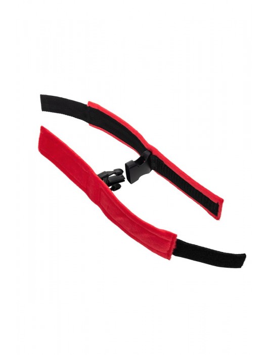 Красно-черные велюровые оковы Anonymo - ToyFa - купить с доставкой в Невинномысске