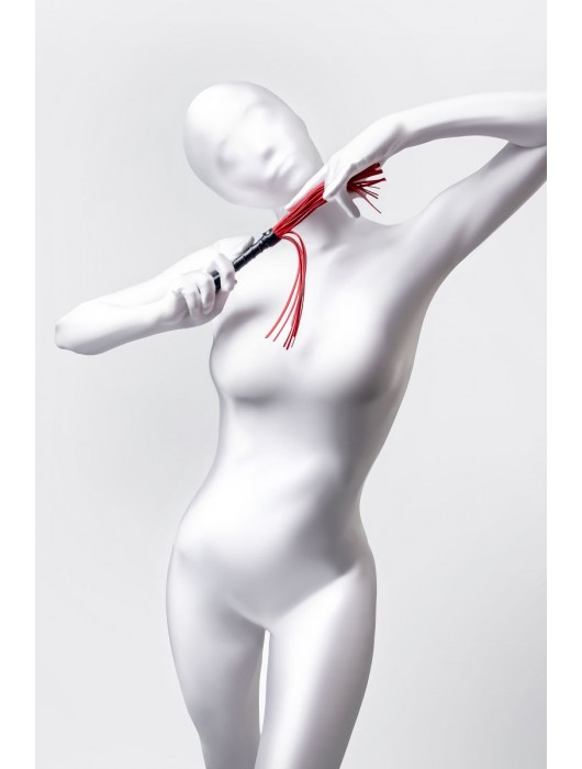 Красно-черный флоггер Anonymo - 28 см. - ToyFa - купить с доставкой в Невинномысске