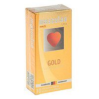 Презервативы Masculan Ultra Gold с золотым напылением и ароматом ванили - 10 шт. - Masculan - купить с доставкой в Невинномысске