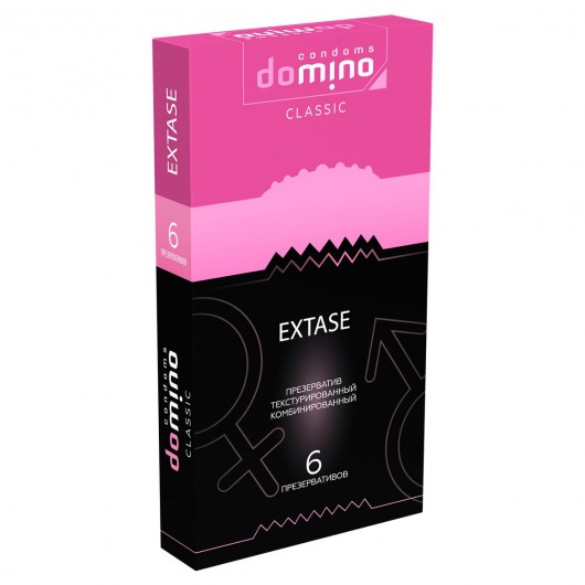 Презервативы с точками и рёбрышками DOMINO Classic Extase - 6 шт. - Domino - купить с доставкой в Невинномысске