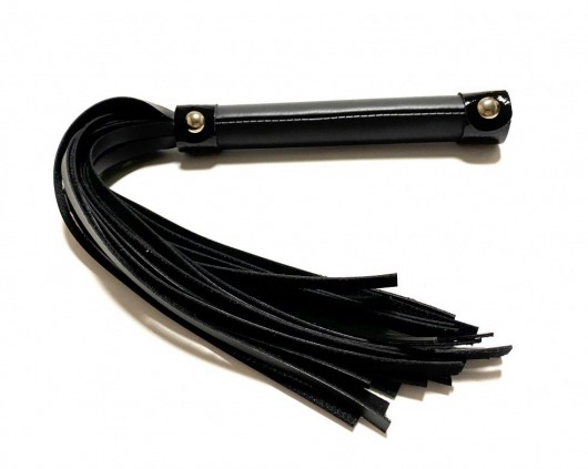 Черная плеть из эко-кожи - 42 см. - БДСМ Арсенал - купить с доставкой в Невинномысске