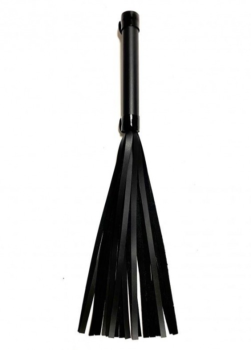 Черная плеть из эко-кожи - 42 см. - БДСМ Арсенал - купить с доставкой в Невинномысске