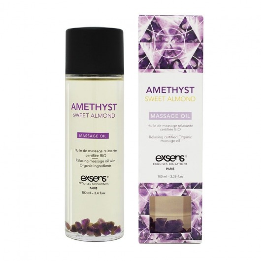 Органическое массажное масло AMETHYST SWEET ALMOND - 100 мл. - Exsens - купить с доставкой в Невинномысске