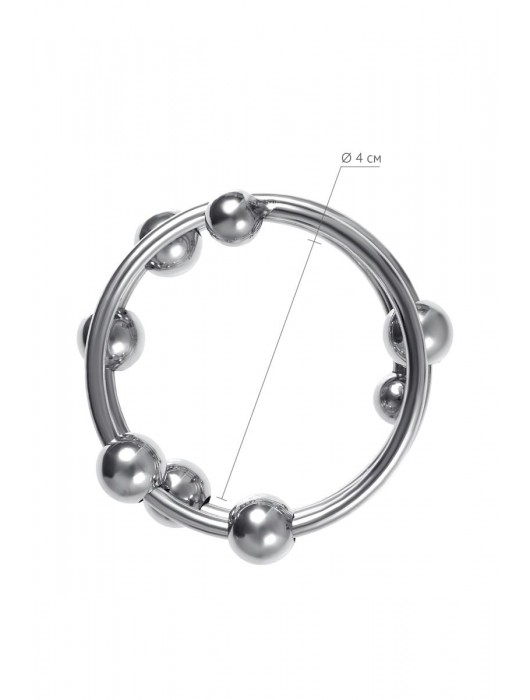 Большое металлическое кольцо под головку пениса - ToyFa - купить с доставкой в Невинномысске