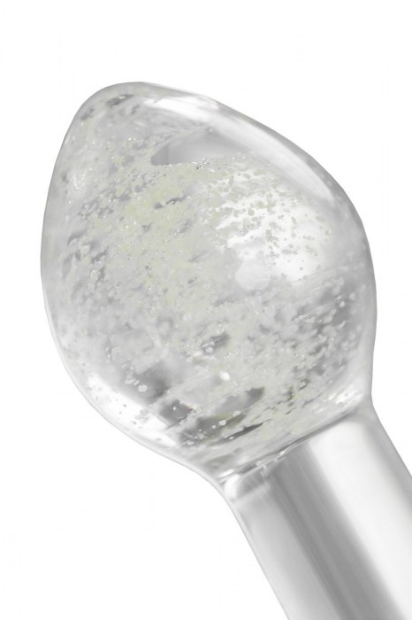 Прозрачная, светящаяся в темноте анальная втулка - 6,5 см. - Sexus