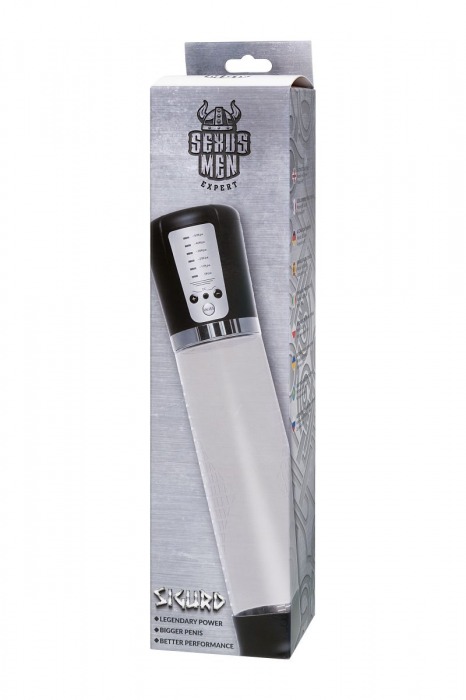 Прозрачная автоматическая помпа для пениса Sigurd - Sexus - в Невинномысске купить с доставкой