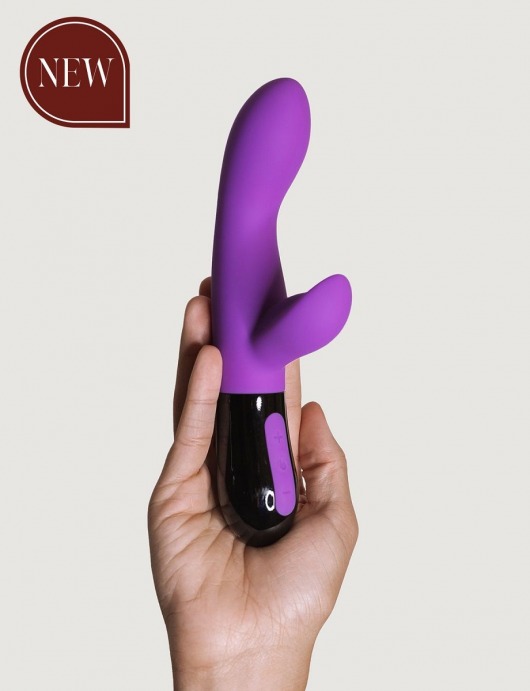 Фиолетовый вибратор-кролик Gaia 2.0 - 20,4 см. - Adrien Lastic