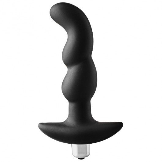 Черная вибропробка для простаты FantASStic Vibrating Prostate Plug - 14,5 см. - Dream Toys - в Невинномысске купить с доставкой