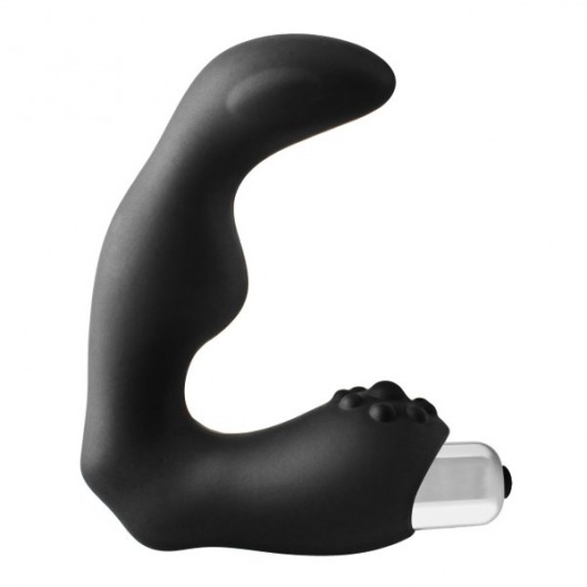 Черный вибромассажер простаты FantASStic Vibrating Prostate Massager - 11,3 см. - Dream Toys - в Невинномысске купить с доставкой