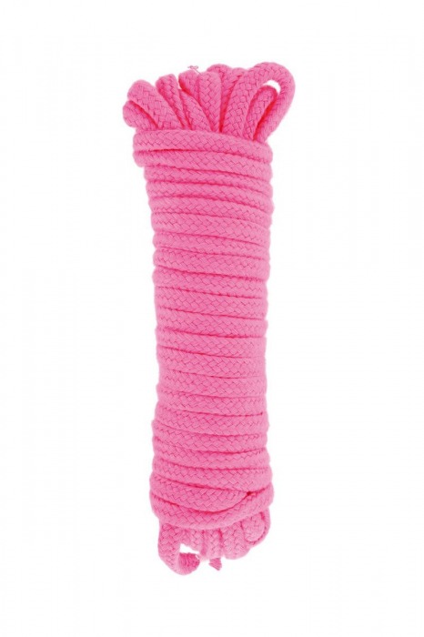 Розовая веревка для связывания Sweet Caress Rope - 10 метров - Sweet Caress - купить с доставкой в Невинномысске