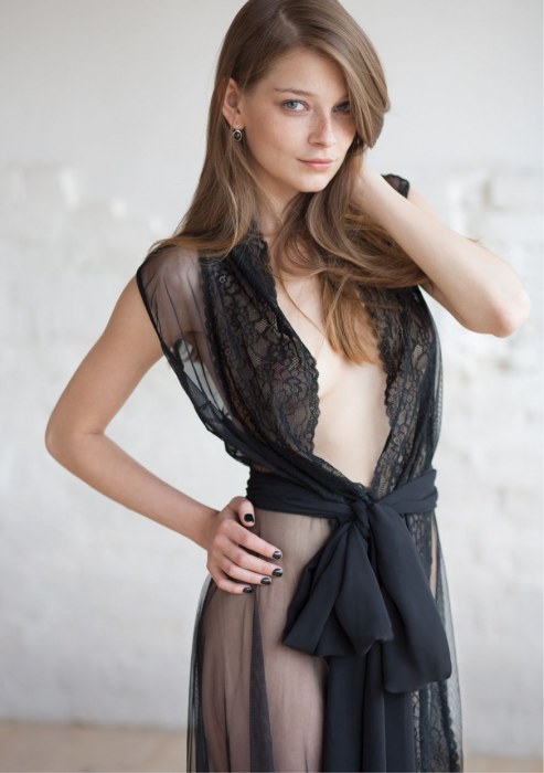 Роскошный пеньюар в пол - Opium купить с доставкой