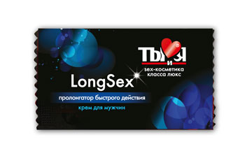 Пролонгирующий крем LongSex в одноразовой упаковке - 1,5 гр. - Биоритм - купить с доставкой в Невинномысске