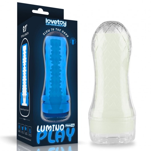 Светящийся в темноте мастурбатор Lumino Play Masturbator Ribbed - Lovetoy - в Невинномысске купить с доставкой