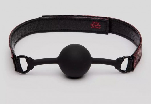 Кляп-шар на двусторонних ремешках Reversible Silicone Ball Gag - Fifty Shades of Grey - купить с доставкой в Невинномысске