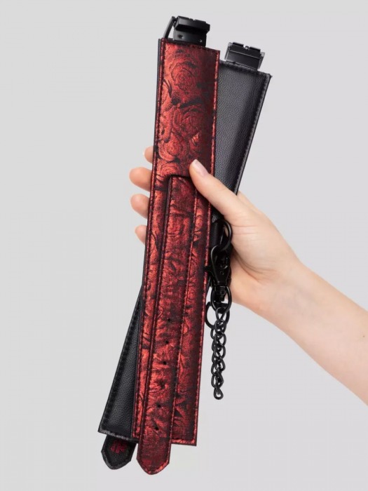 Красно-черные оковы Reversible Faux Leather Ankle Cuffs - Fifty Shades of Grey - купить с доставкой в Невинномысске