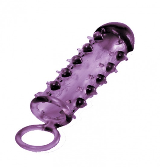 Закрытая фиолетовая насадка с пупырышками SAMURAI PENIS SLEEVE PURPLE - 14,5 см. - NMC - в Невинномысске купить с доставкой