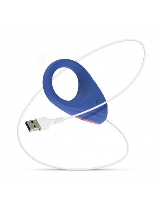 Синее эрекционное кольцо RRRING First Date Cock Ring - FeelzToys - в Невинномысске купить с доставкой