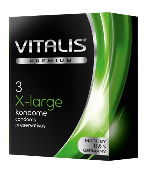 Презервативы увеличенного размера VITALIS PREMIUM x-large - 3 шт. - Vitalis - купить с доставкой в Невинномысске