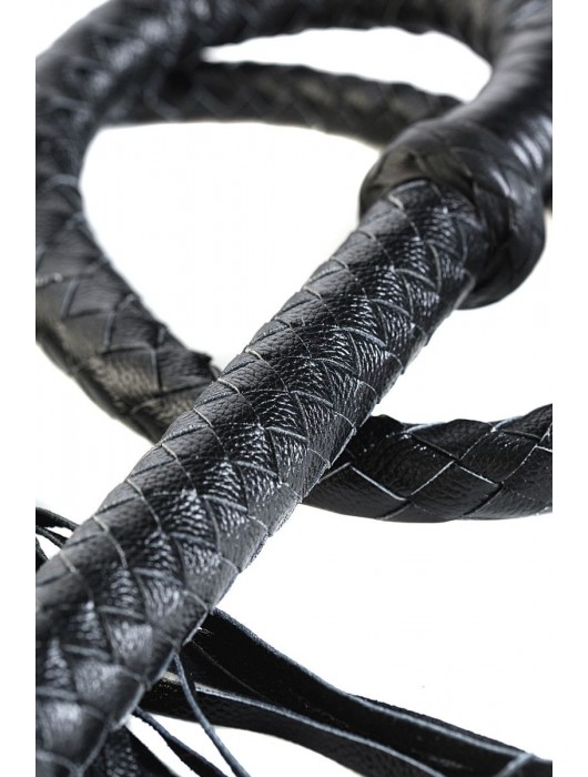 Длинный кожаный кнут с хлопушками на конце - ToyFa - купить с доставкой в Невинномысске