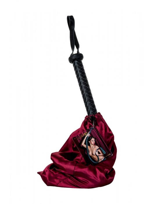 Длинный кожаный кнут с хлопушками на конце - ToyFa - купить с доставкой в Невинномысске