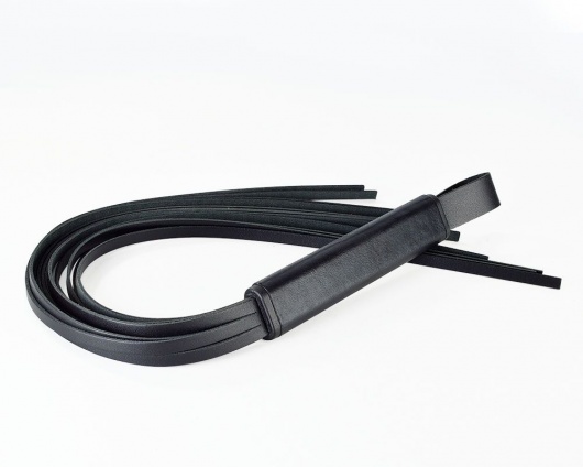 Черная кожаная плеть  Клео  - 60 см. - Sitabella - купить с доставкой в Невинномысске