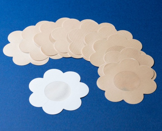 Телесные одноразовые наклейки на соски - 5 шт. - Dentelle купить с доставкой