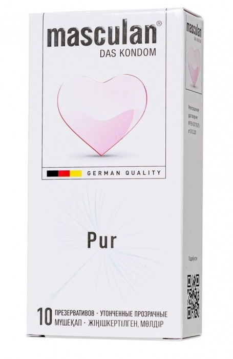 Супертонкие презервативы Masculan Pur - 10 шт. - Masculan - купить с доставкой в Невинномысске